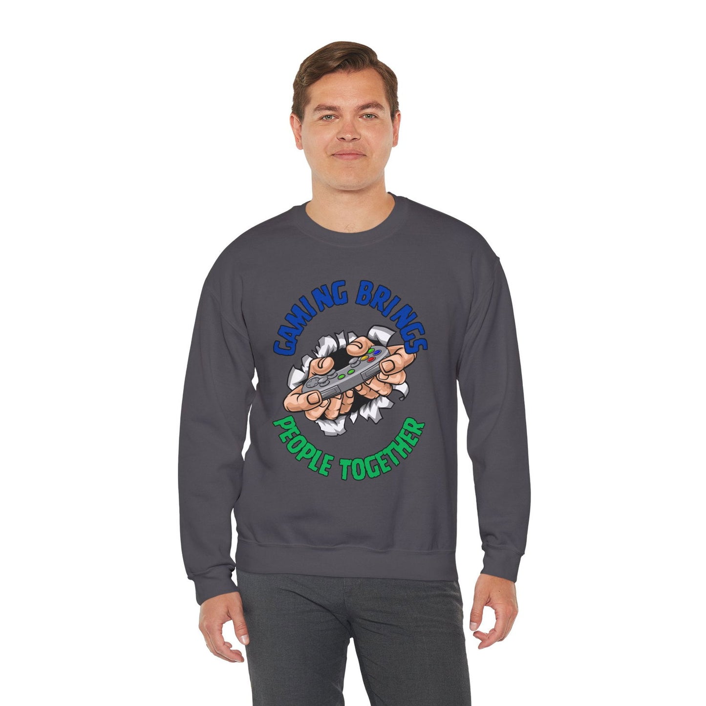 Gaming Brings People- Men's Sweatshirt - Boss Mode Fashion LLC