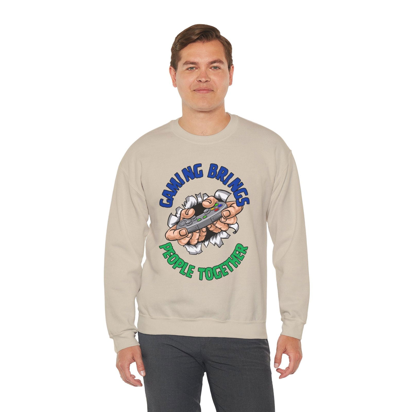 Gaming Brings People- Men's Sweatshirt - Boss Mode Fashion LLC