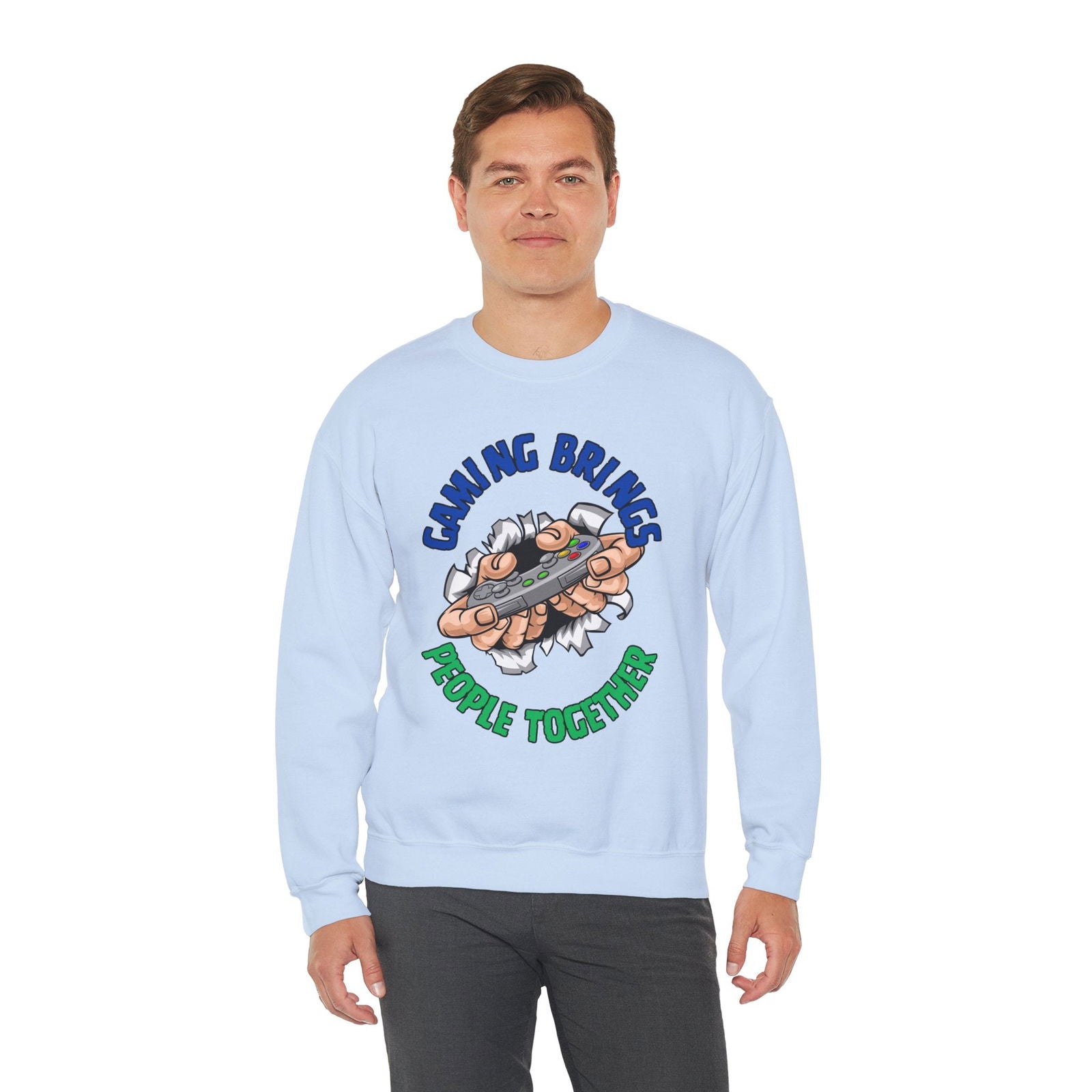 Gaming Brings People- Men's Sweatshirt - Boss Mode Fashion LLC