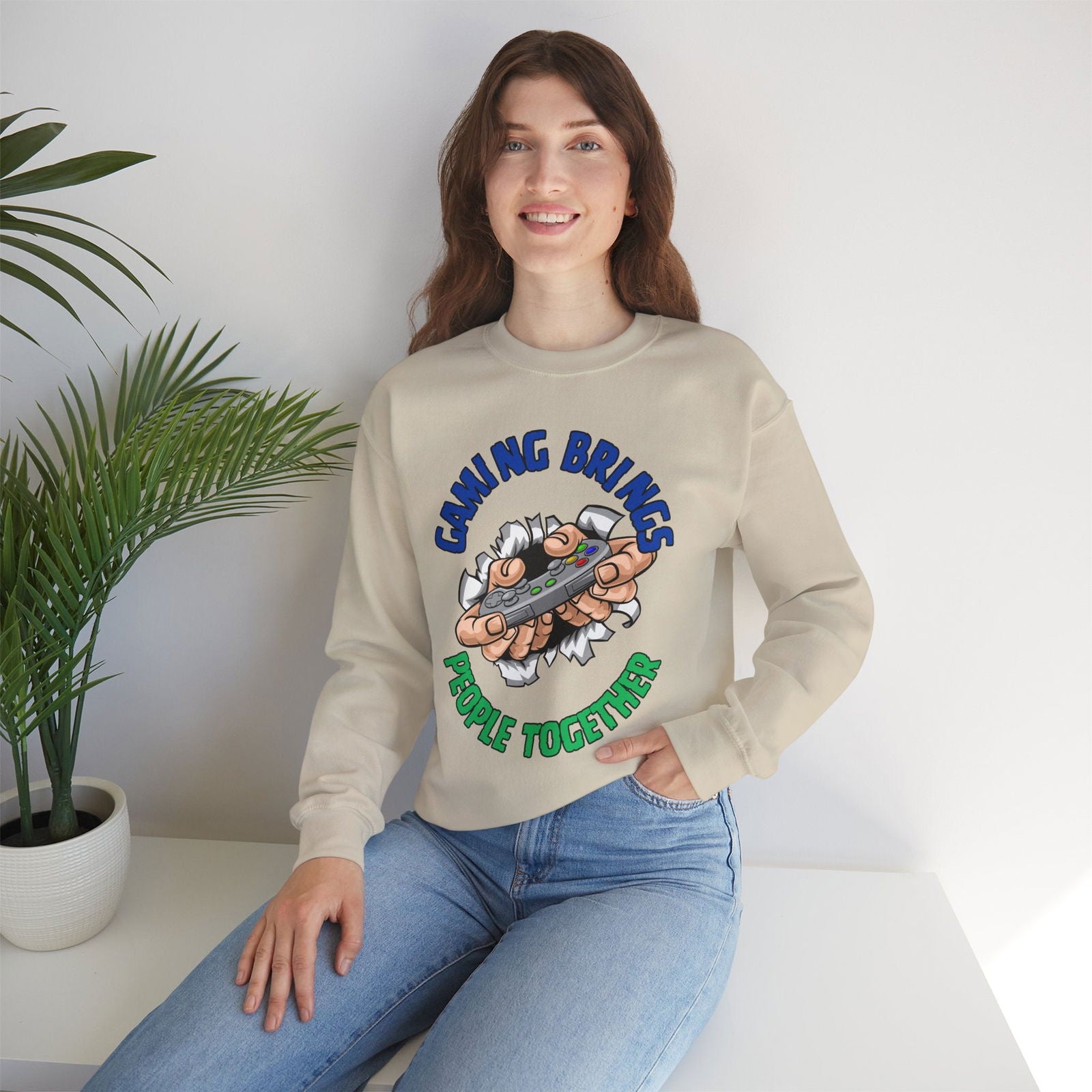 Gaming Brings People- Women's Sweatshirt - Boss Mode Fashion LLC