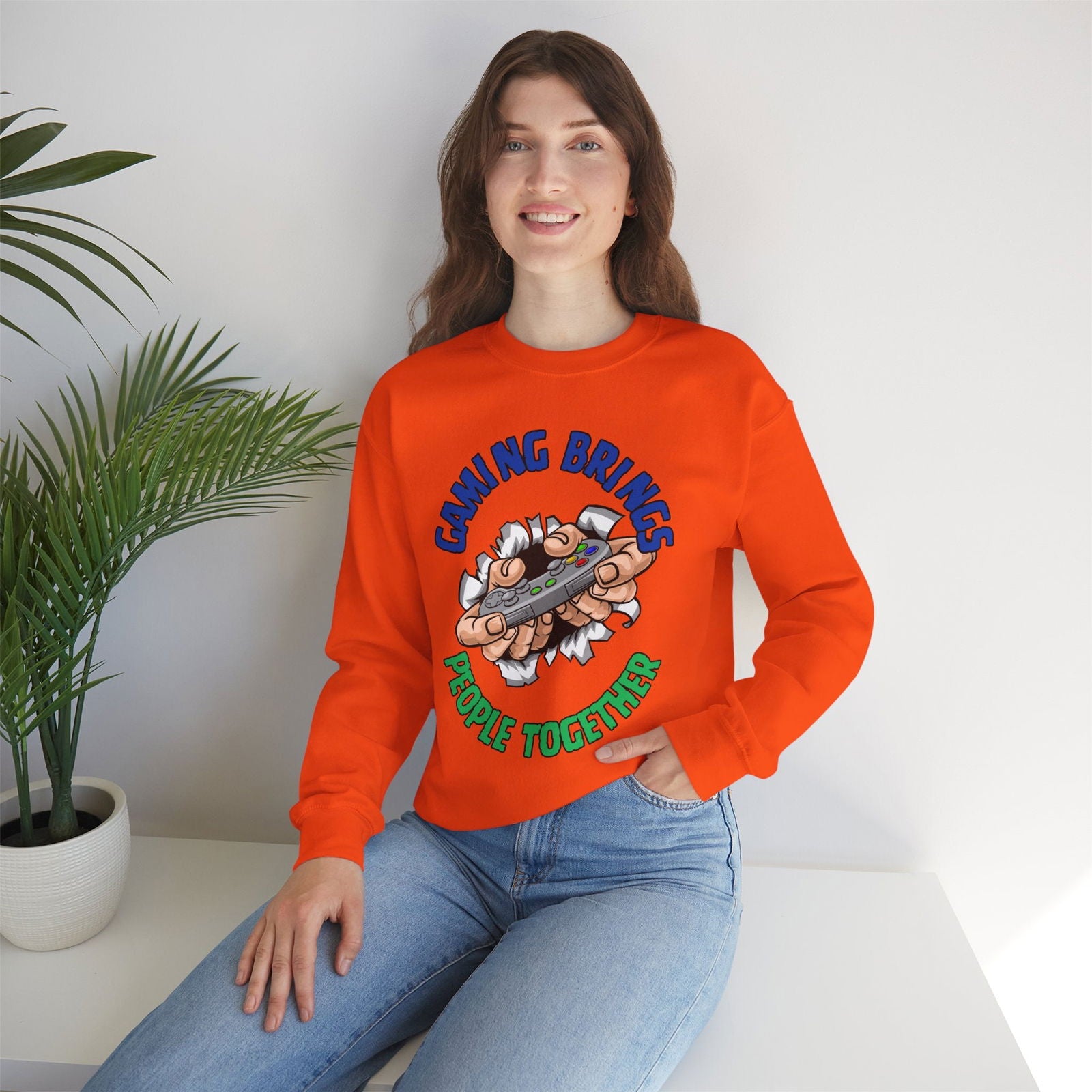 Gaming Brings People- Women's Sweatshirt - Boss Mode Fashion LLC