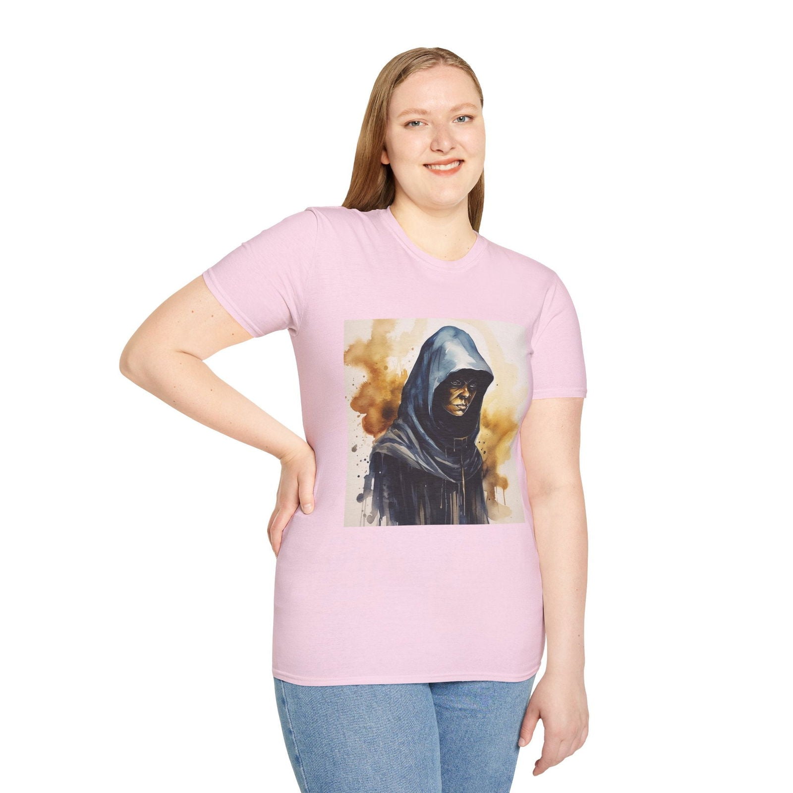 Hooded Figure- Women's Softstyle T-Shirt - Boss Mode Fashion LLC