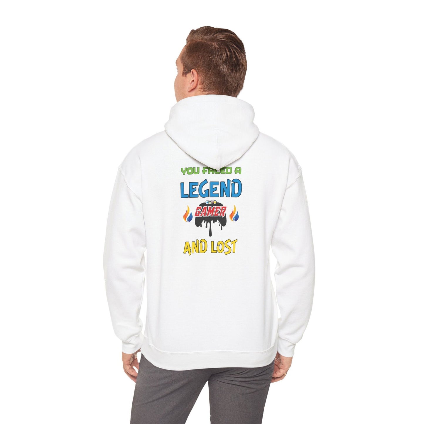 You Faced A Legend- Men's Heavy Blend™ Hoodie - Boss Mode Fashion LLC