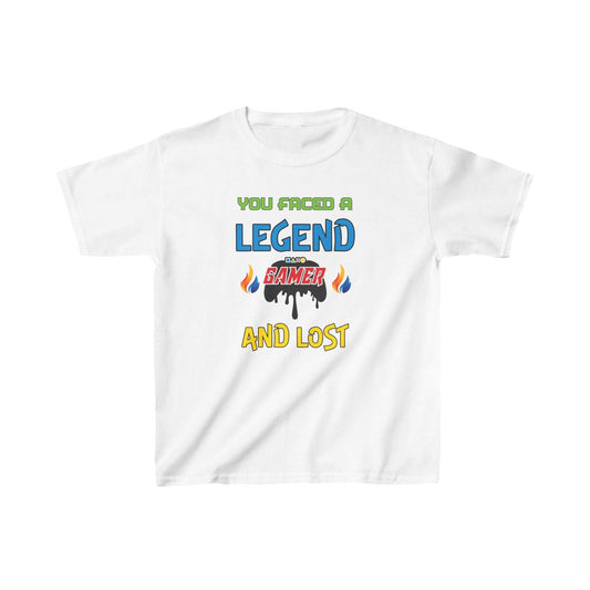 You Faced a Legend- Kids Heavy Cotton™ Tee - Boss Mode Fashion LLC