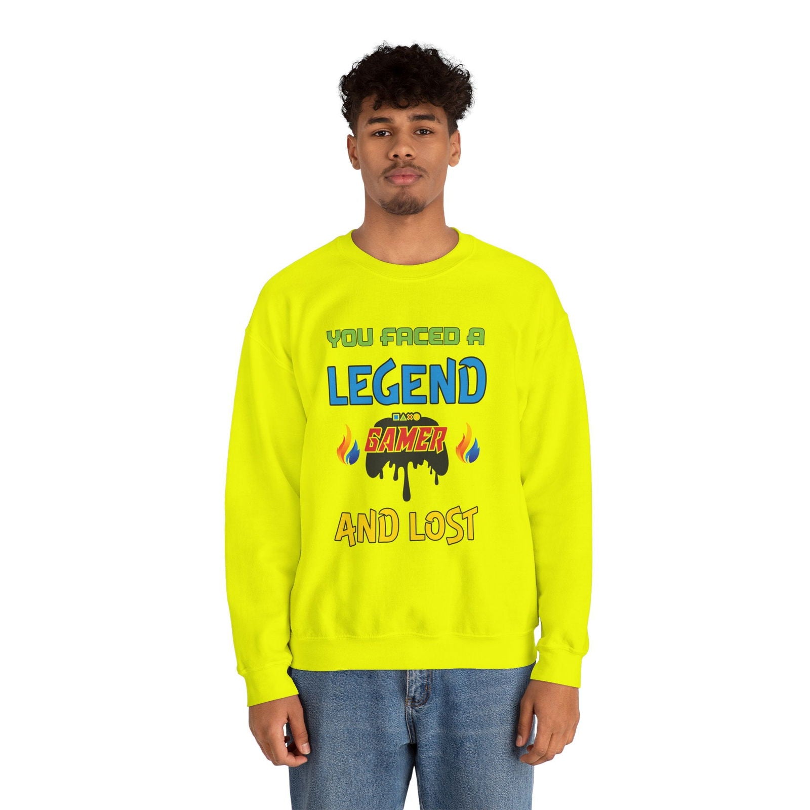 You Faced a Legend- Men's Sweatshirt - Boss Mode Fashion LLC